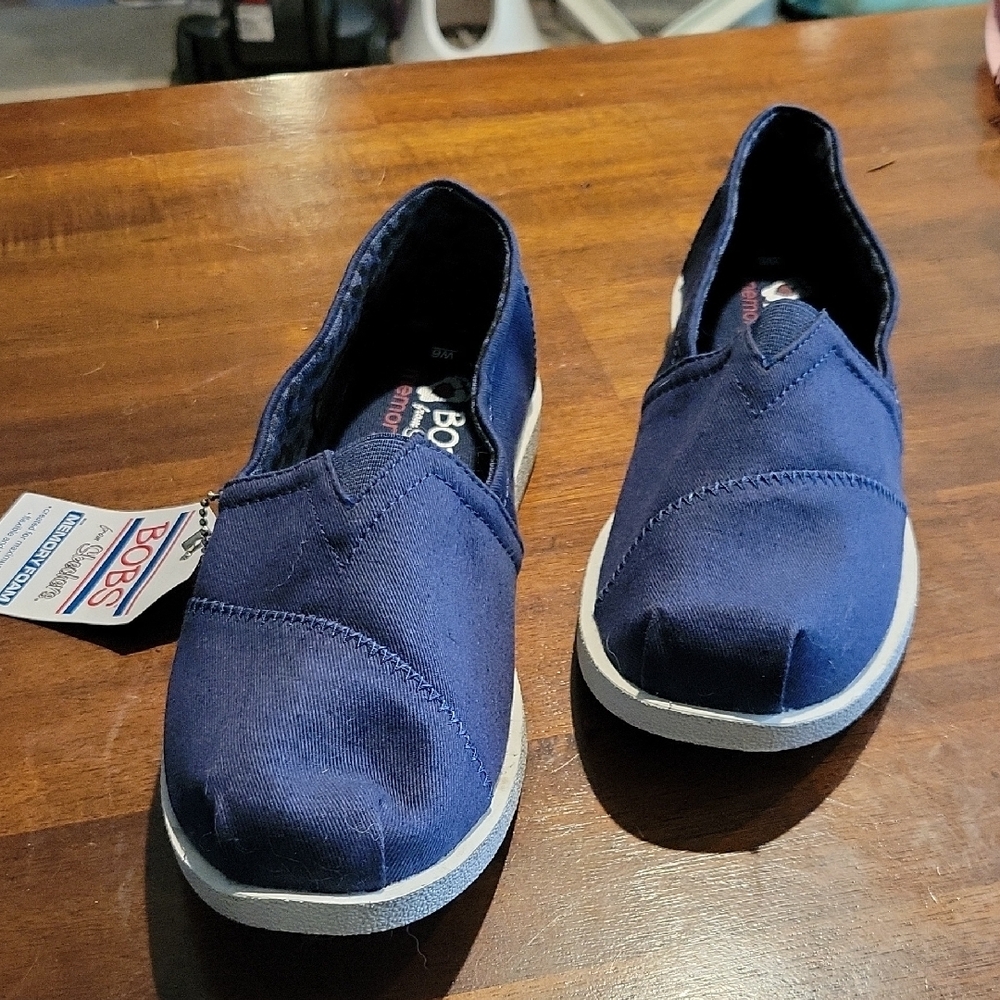 BOBS from Skechers Blue Flats Versatile Comfort